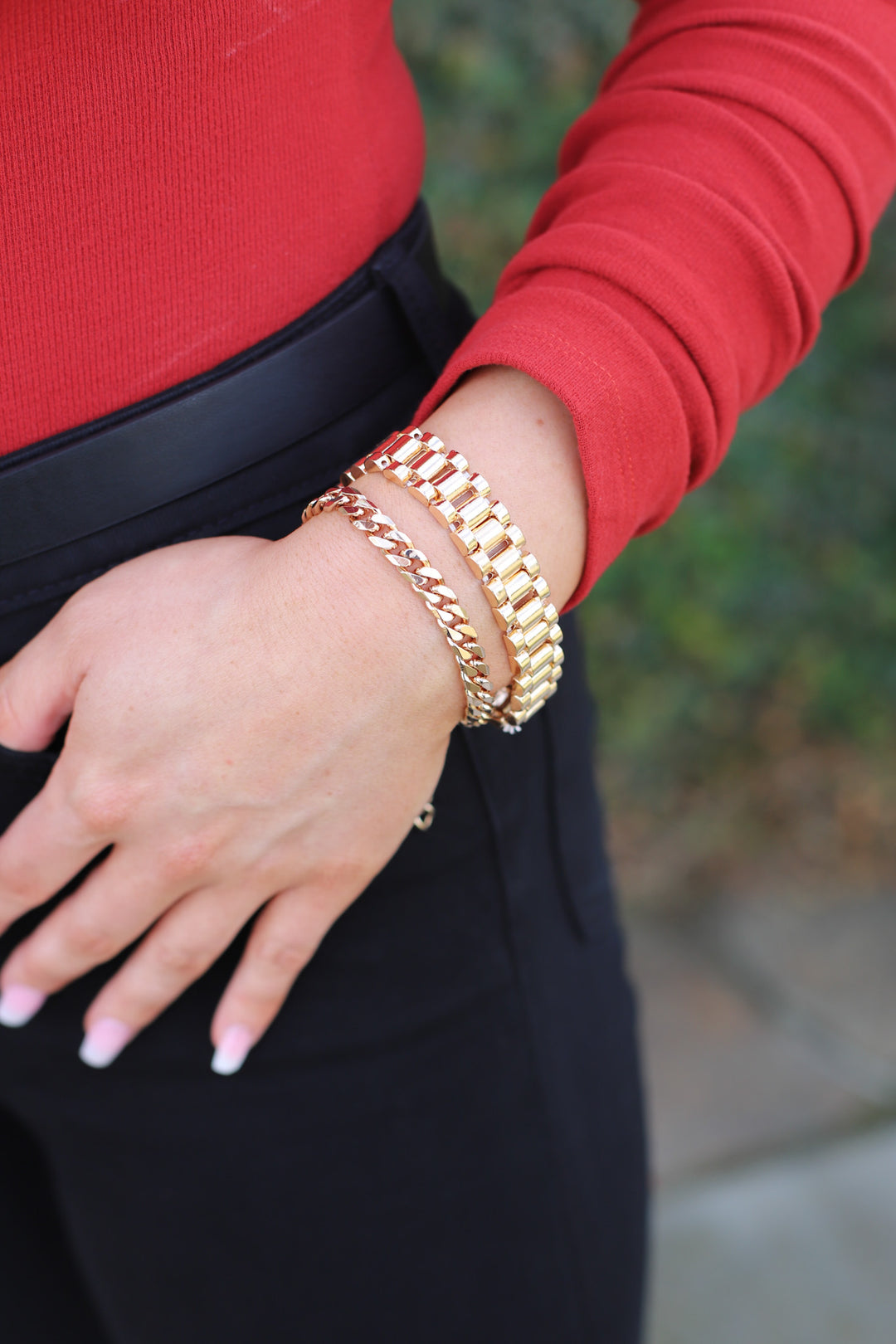 The Classic Chain Bracelet In Gold - ShopSpoiled