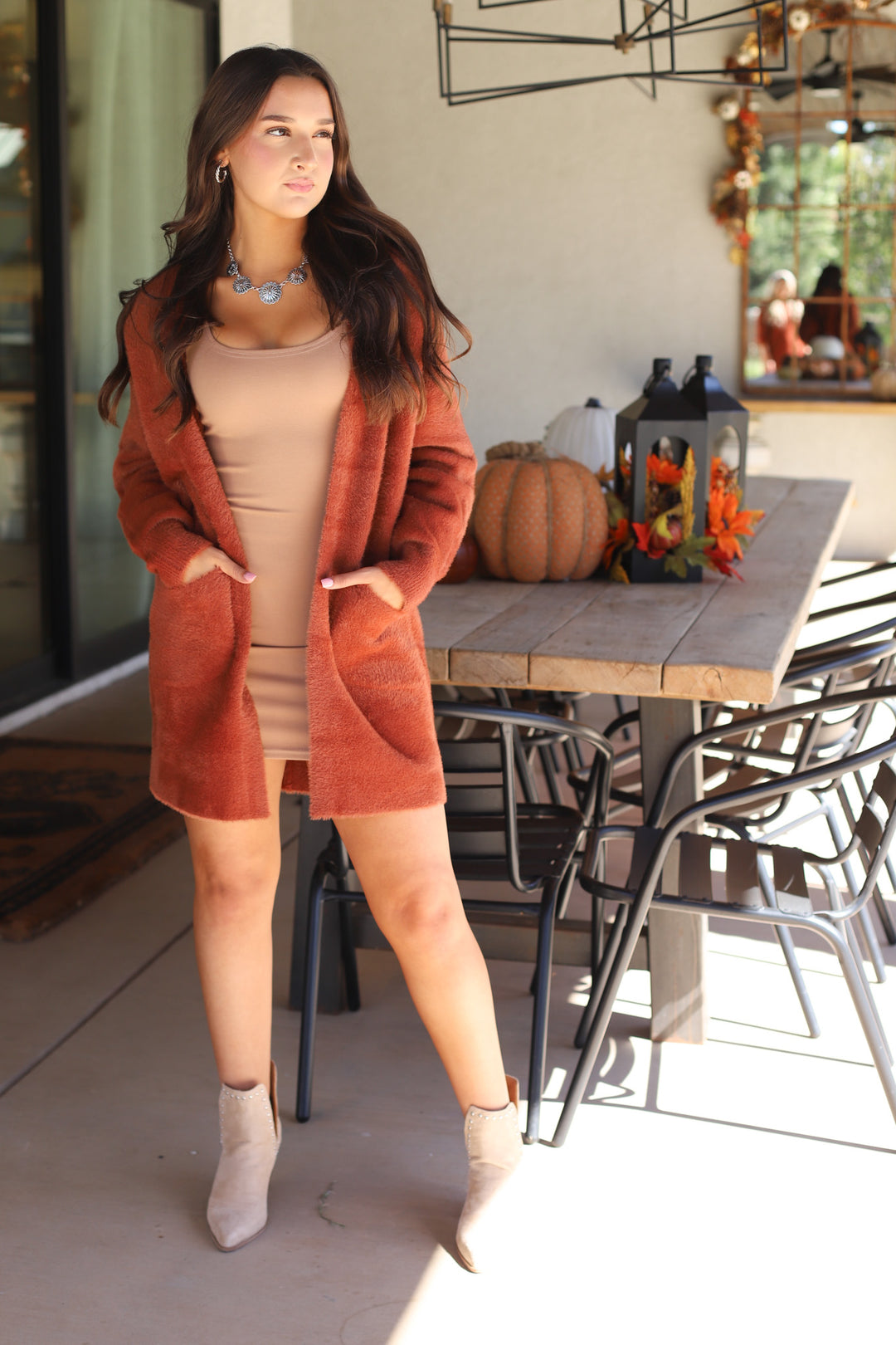 Give Thanks Cardigan In Camel - ShopSpoiled