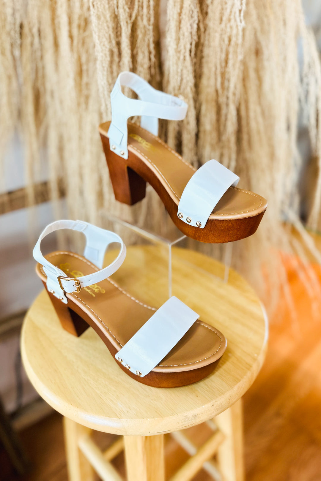 Ibiza Heels in White - Shop Spoiled Boutique 