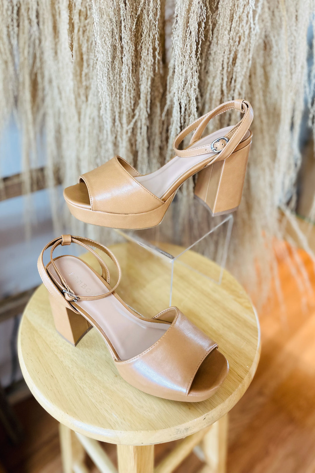Step Up Heels in Tan - Shop Spoiled Boutique 