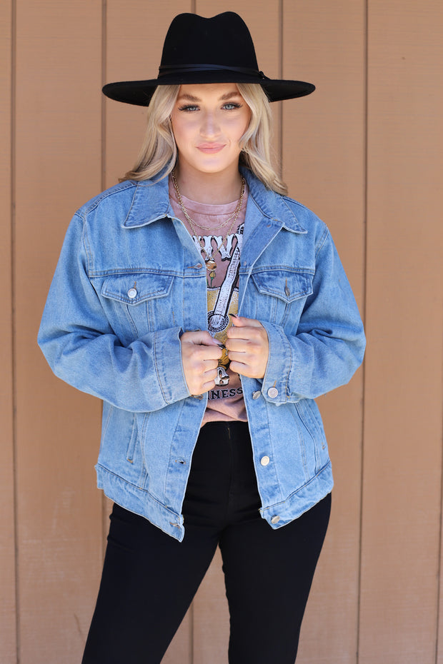 Loves Country Music Denim Jacket - ShopSpoiled