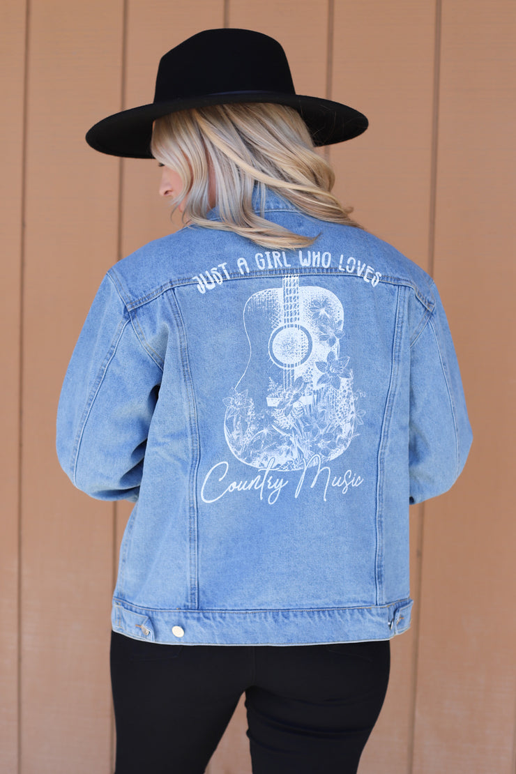 Loves Country Music Denim Jacket - ShopSpoiled