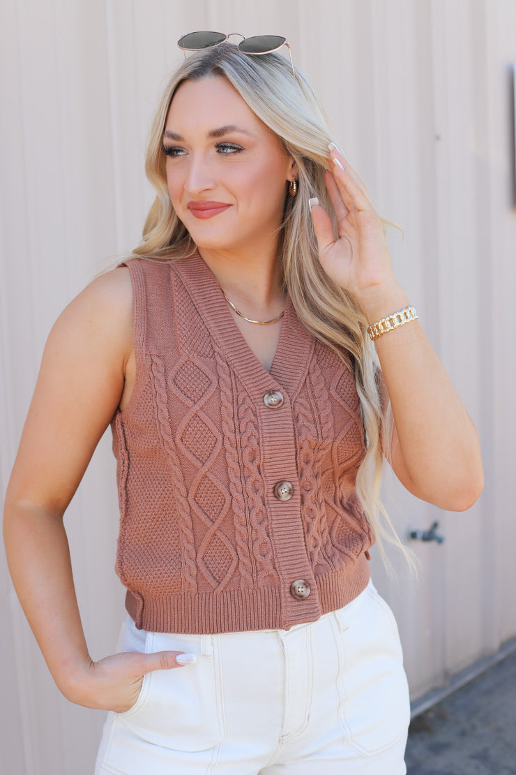 Carefree Knitted Vest - ShopSpoiled