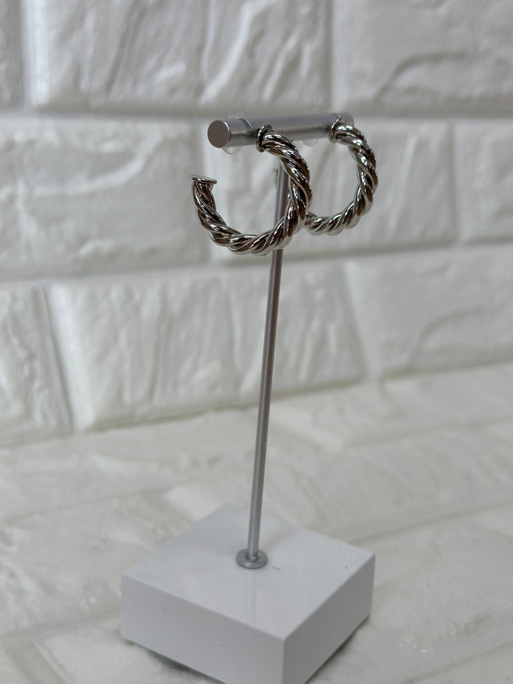 Moment In Time Hoop Earrings - ShopSpoiled