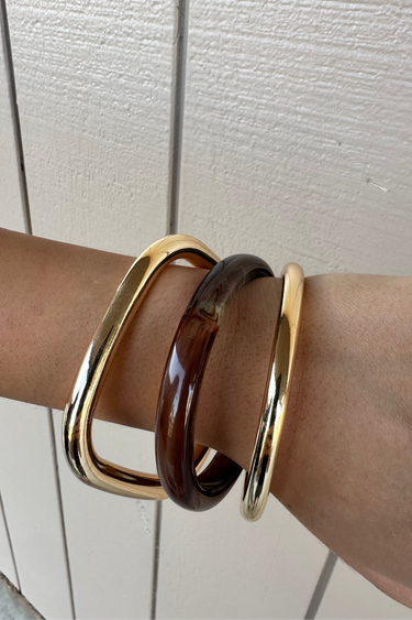 Tort & Gold Bangle Set - ShopSpoiled