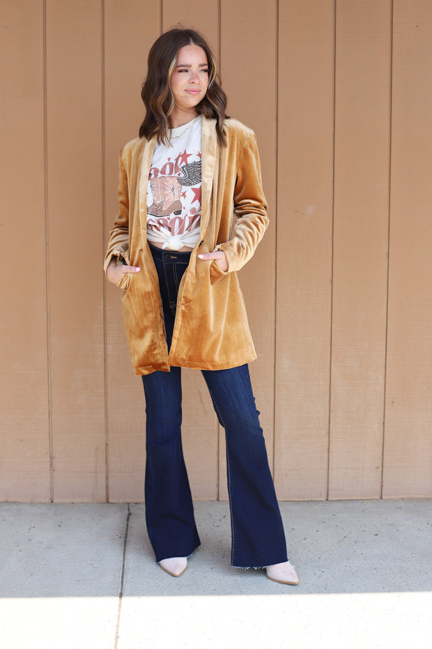 First Thing Velvet Blazer - ShopSpoiled