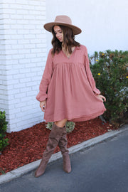 Uptown Girl Long Sleeve Dress - ShopSpoiled