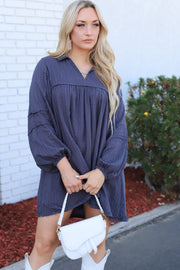 Uptown Girl Long Sleeve Dress - ShopSpoiled