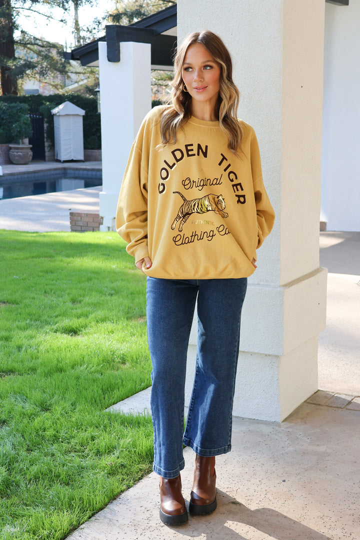 Golden Tiger Sweatshirt - ShopSpoiled