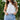 Daisy Days Eyelet Tie Tank - ShopSpoiled