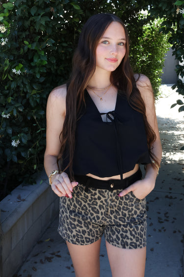 Lacey Leopard Shorts - ShopSpoiled