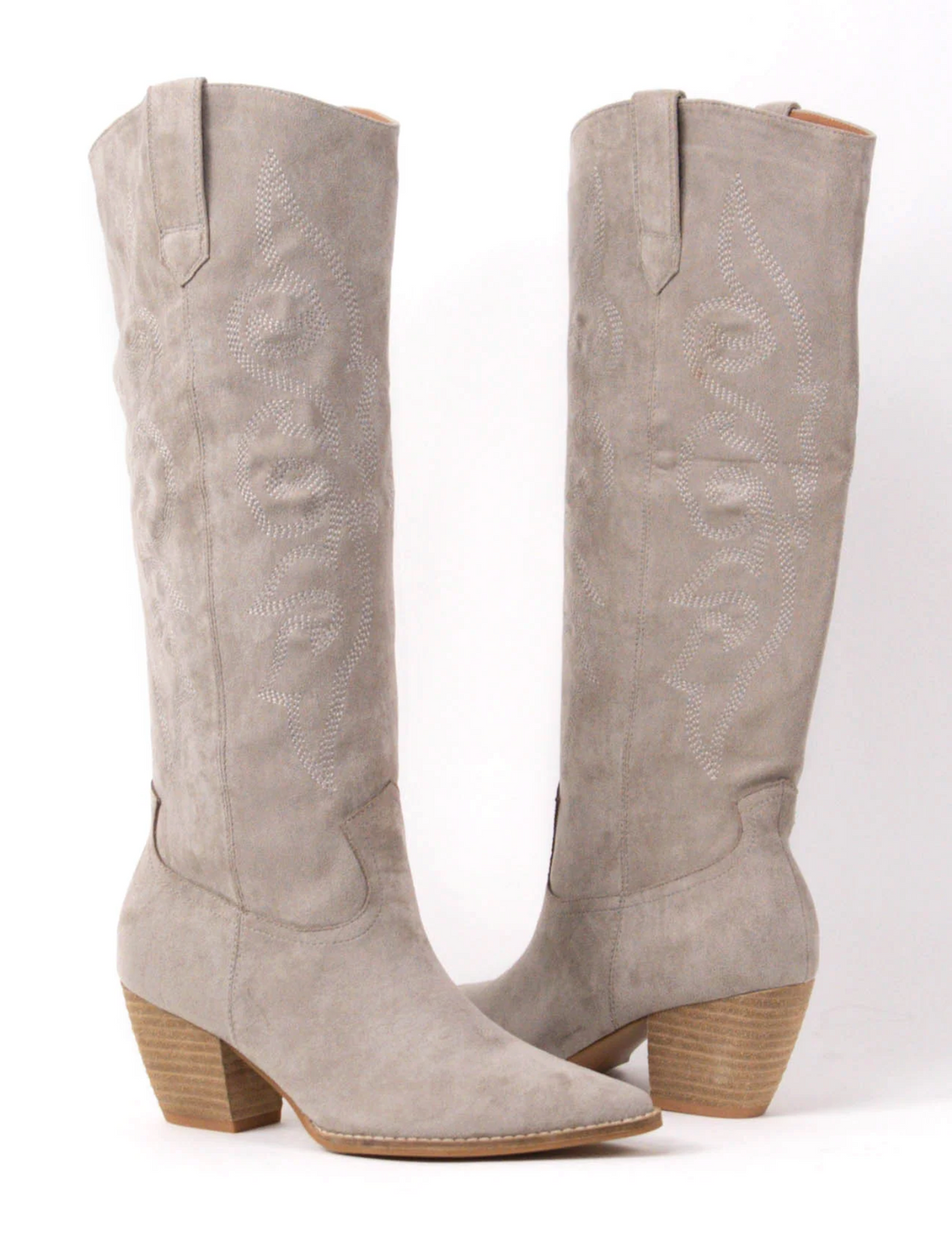Beatrice Boots In Grey - ShopSpoiled