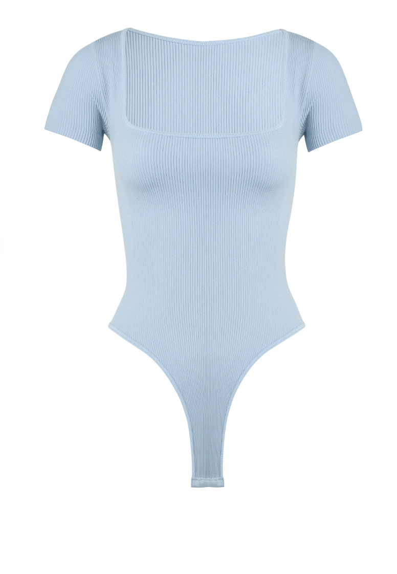 Sunny Coast Bodysuit In Blue - ShopSpoiled