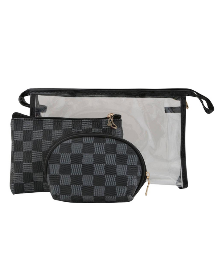 3 Pc Makeup bag Set - ShopSpoiled