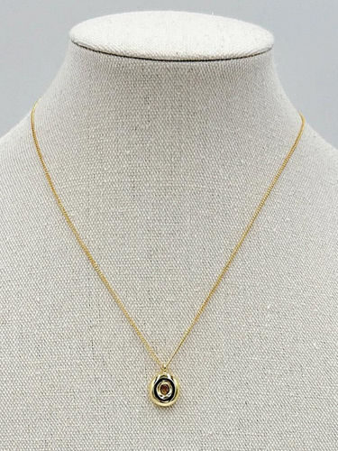 Boxed Bubble Initial Necklace - ShopSpoiled
