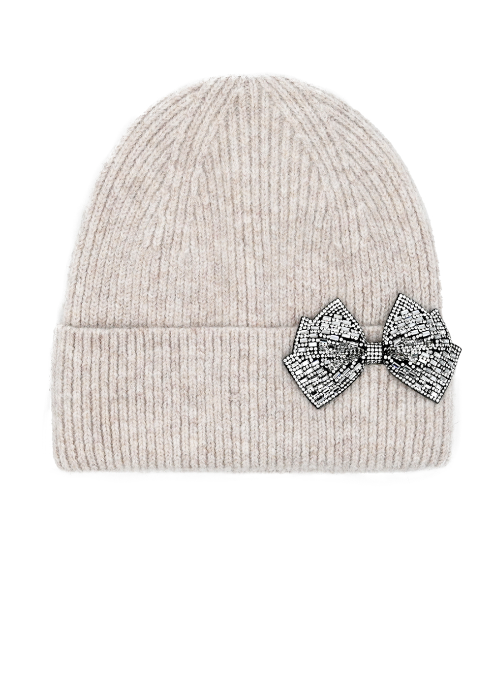 CC Glitter Bow Beanie - ShopSpoiled