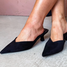 Suede Pointed Kitten Heel - ShopSpoiled