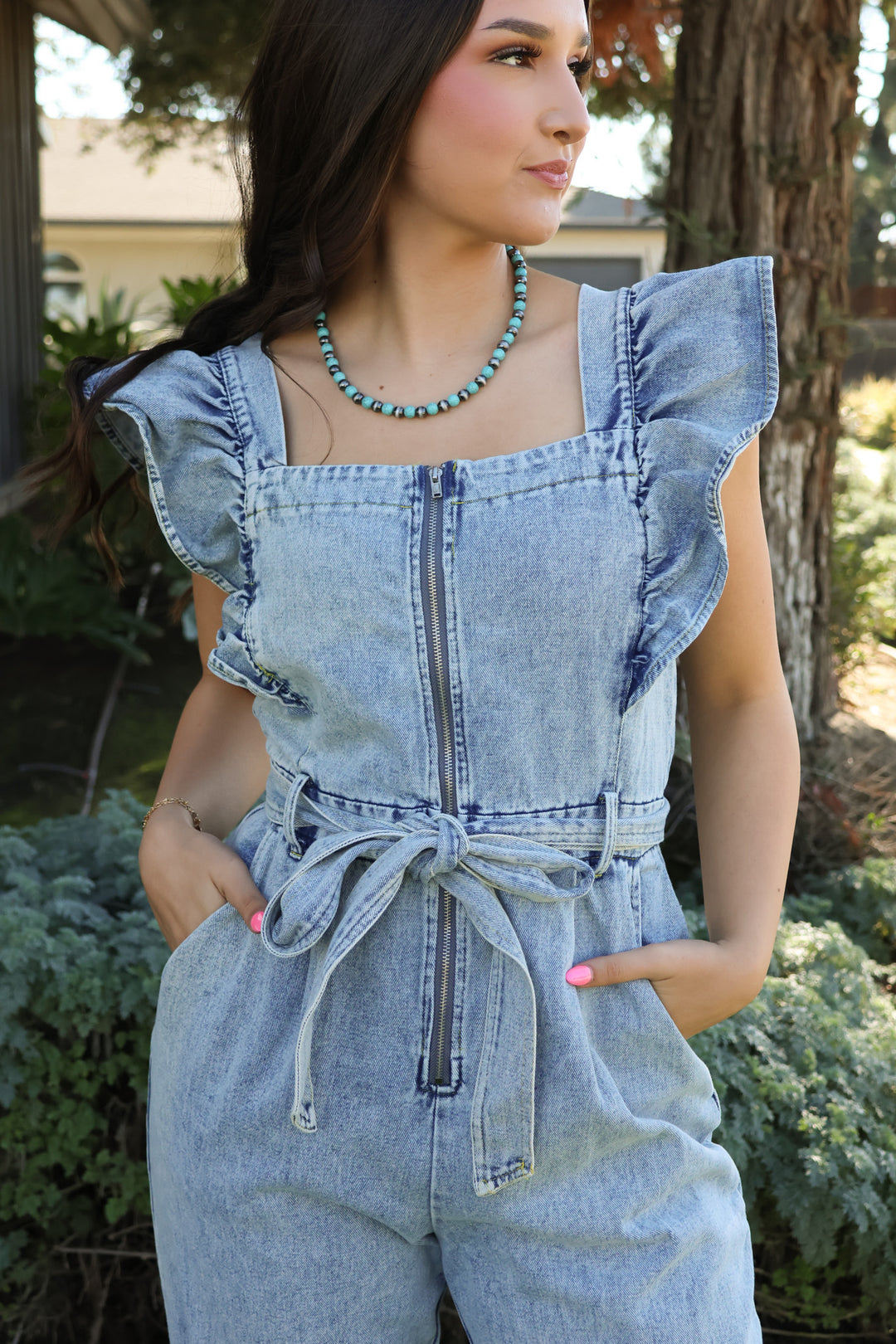 Southern Charm Denim Jumpsuit - ShopSpoiled