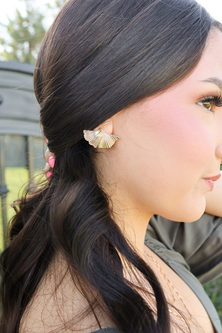 Golden Petal Earrings - ShopSpoiled