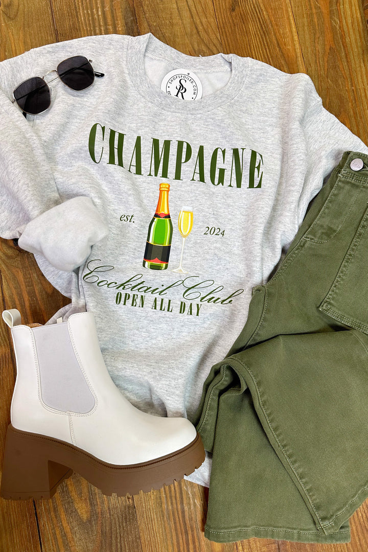 Champagne Club Sweatshirt - ShopSpoiled