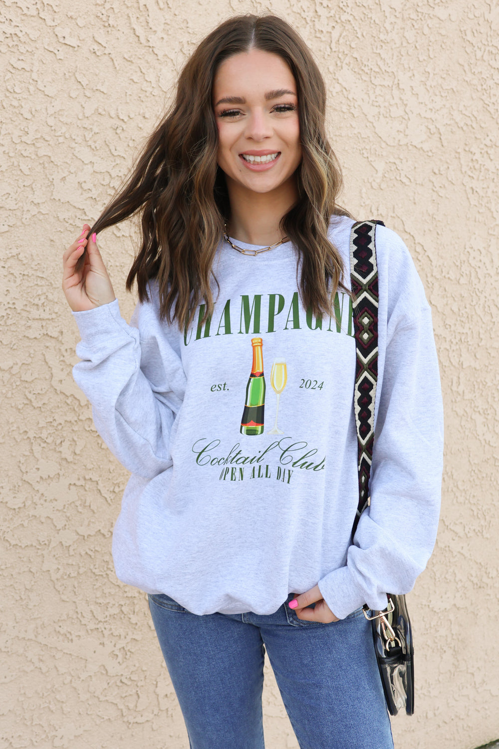 Champagne Club Sweatshirt - ShopSpoiled