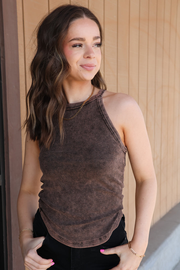 Casual Moment Tank Top In Black - ShopSpoiled