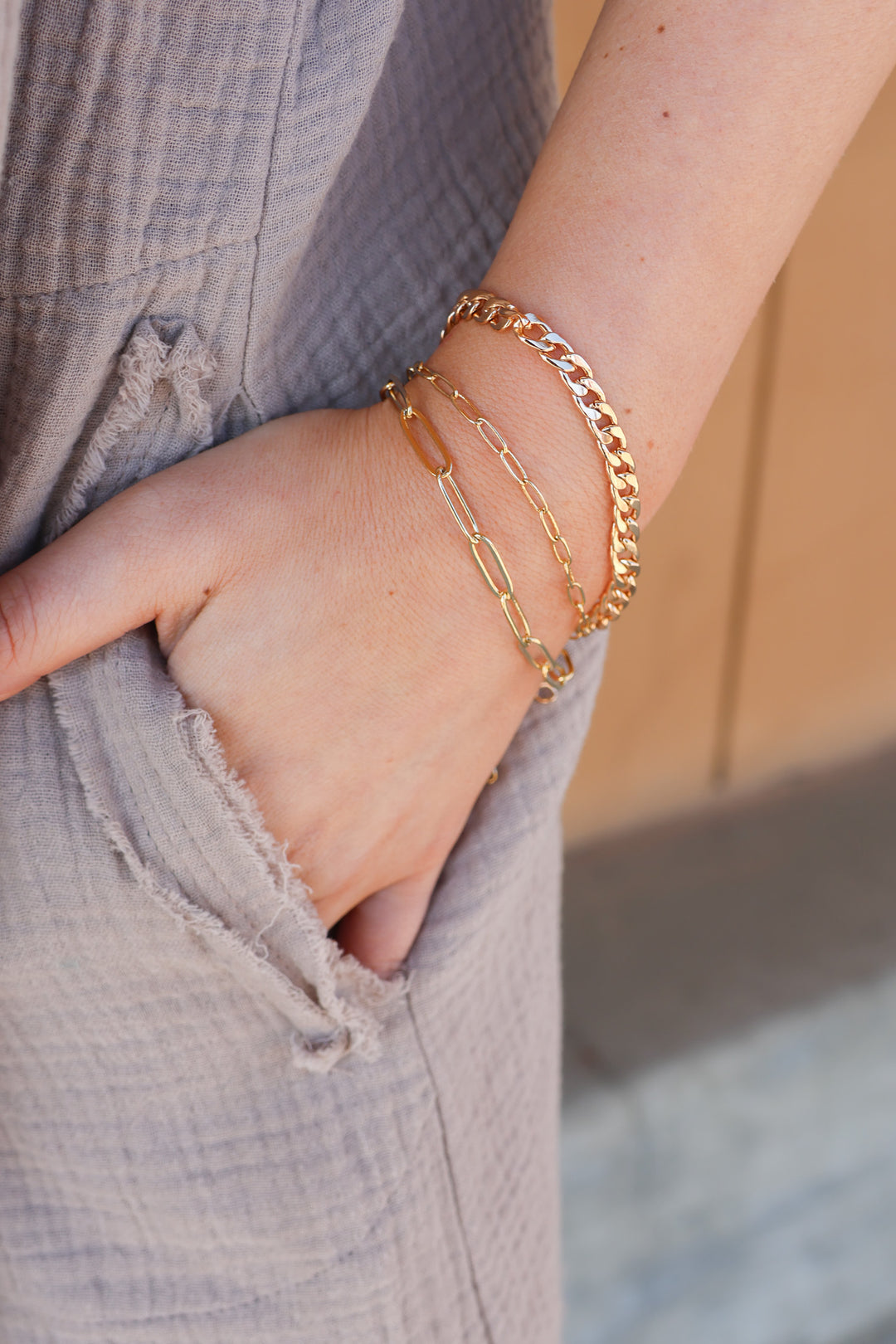 Find a Way Bracelet Set in Gold - ShopSpoiled