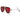 Ivy Luxe - Red Tangle-Free Round Aviator Sunglasses - ShopSpoiled