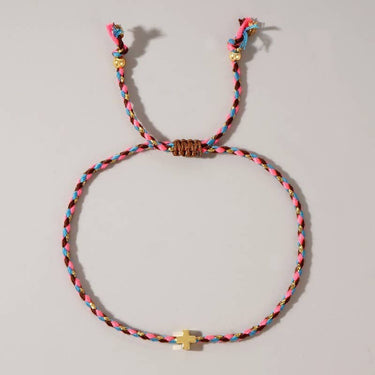 Corded Cross Bracelet - ShopSpoiled