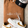 Coffee + Jesus Embroidery Sweatshirt - ShopSpoiled