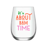 Mahjong Stemless Wine Glass "It's About Bam Time" - Single - ShopSpoiled