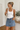 Coastal Lines High Rise Denim Skort