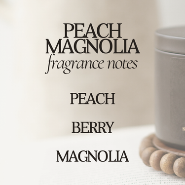 Peach Magnolia 12 oz Soy Candle - ShopSpoiled
