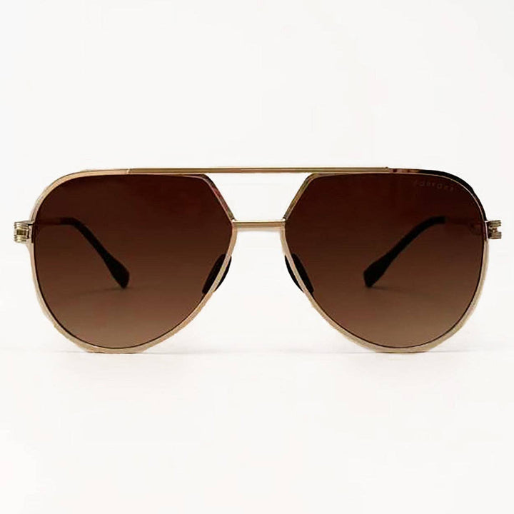 Untangled X Emily - Tangle Free - Brown Aviator Sunglasses - ShopSpoiled