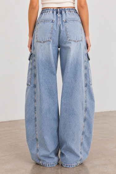 Rachel Cargo Barrel Pants
