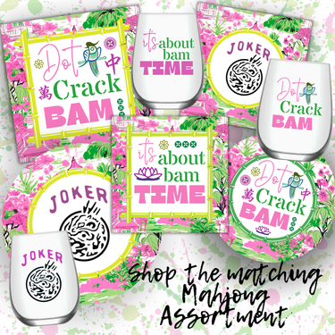 Mahjong 24ct Cocktail Napkin Separates - ShopSpoiled