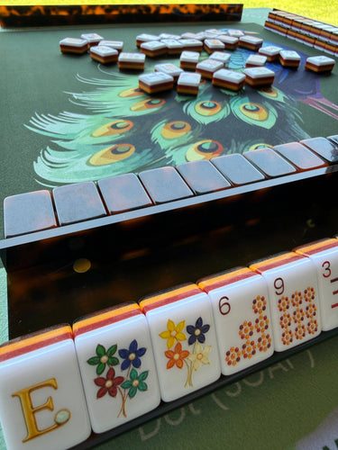 Jade Peacock Mahjong Mat - ShopSpoiled