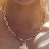 Goldie Cross Toggle Necklace - ShopSpoiled