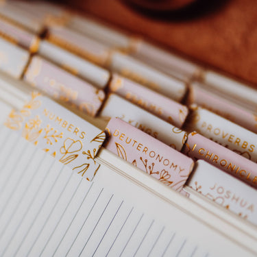 Gold Foil Bible Tabs - Dusty Pink - ShopSpoiled