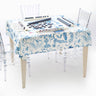 Blue Instructional Mahjong Tablecloth - ShopSpoiled