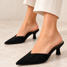 Suede Pointed Kitten Heel - ShopSpoiled