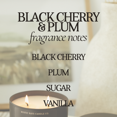 Black Cherry & Plum Soy Candle - ShopSpoiled
