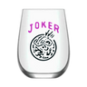 Mahjong Stemless Wine Glass "Joker" - Single 1ct - ShopSpoiled