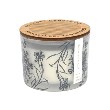 12Oz White Glass Watercress & Mint - ShopSpoiled
