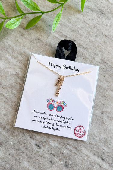 Birthday Girl Necklace - ShopSpoiled