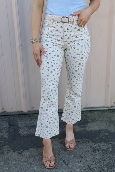 Fresh Bloom Cropped Flare Jeans - ShopSpoiled