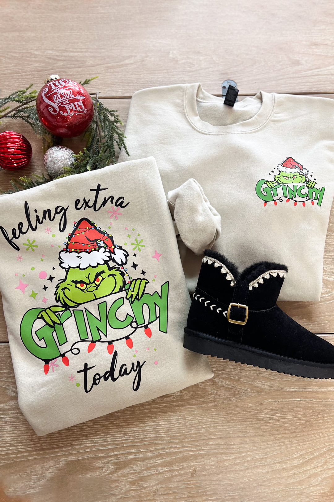 Feeling Grinchy Sweatshirt - ShopSpoiled