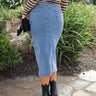 Heather Midi Denim Skirt - ShopSpoiled