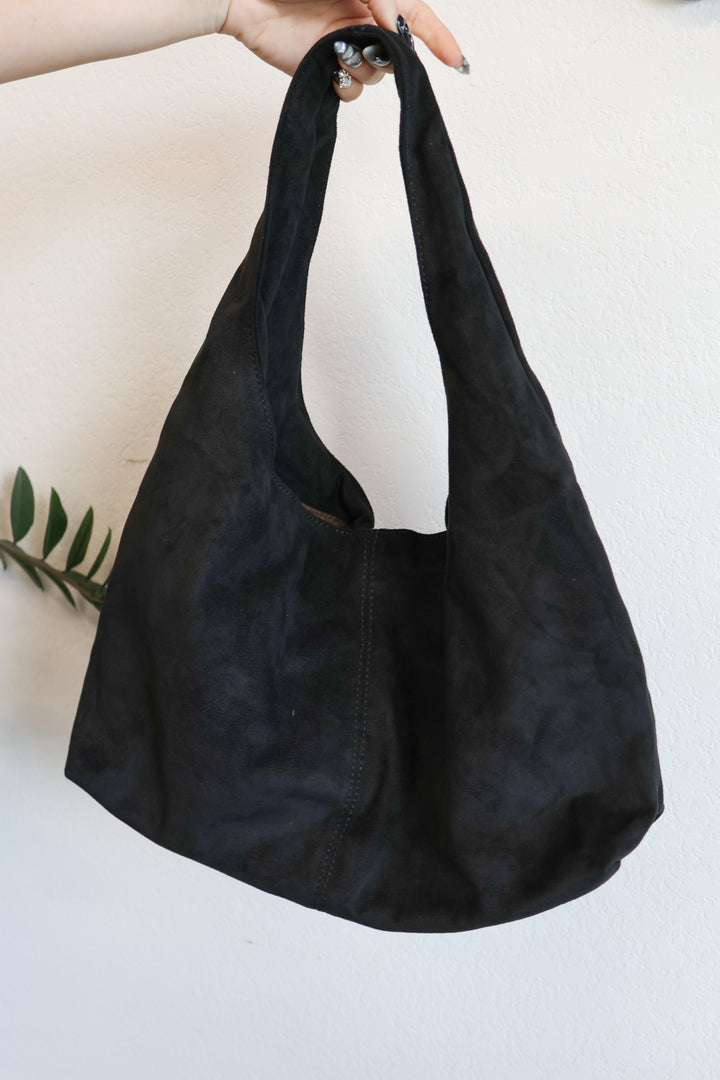 Slouchy Suede Shoulder Bag - ShopSpoiled