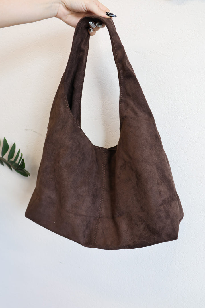 Slouchy Suede Shoulder Bag - ShopSpoiled